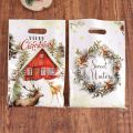 10/20/50pcs Christmas Candy Bags Rustic Xmas Tree Wreath Elk Truck s Packaging Bag Winter Holiday Christmas Decorations 2025.