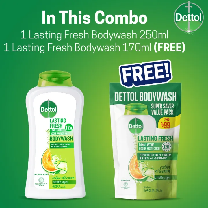 Buy%201%20Get%201%20Free%20-%20Dettol%20Lasting%20Fresh%20Bodywash%20250ml%20with%2012%20Hour%20Odour%20Protection%20+%20Lasting%20Fresh%20Bodywash%20170ml%20Super%20Value%20Refill%20-%20Image%205