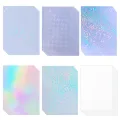 10sheets Sparkle Holographic Laminate, A4 Self-Adhesive Laminating Sheets Vinyl For Cricut, Stickers, Trading Cards, Photos, Scr. 