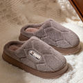 Trend Winter Couple Indoor Non-slip For Men Women Flip Flops Warm Slippers Home Slides Casual bedroom Soft Shoes Big Size 50 51.