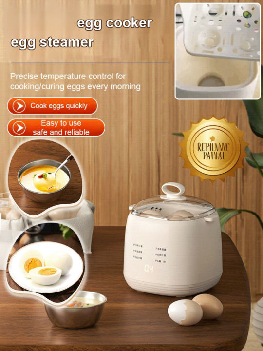 Multifunctional Egg Boiler Electric Egg Steamer Cooking Breakfast Machine Double Layers Egg Cooker Mini Steamer Poacher Kitchen