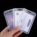 3Personalized Double-Sided Transparent Card Holder - ID Card、Work ID Card、Student ID Card、Factory Certificate、Bus Card、Film Card. 
