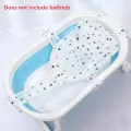 Baby Bath Seat Support Mat Foldable Bath Tub Pad &amp Chair Newborn Bathtub Pillow Infant Anti-Slip Soft Comfort Body Cushion. 