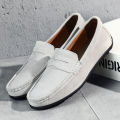 Men Casual Shoes Fashion Suede Leather Men Loafers High Quality Moccasins Slip On Men's Flats Lightweight Driving Shoes 38-47. 
