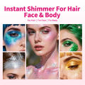Sparkling Sequins Glitter Gel Stick Mermaid Sequin Body Glitter Gel Cosmetic Hair Glitter Festival Makeup for Christmas Party. 