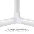 PVC Tee Corner Fitting 3 Way Pipe Fittings PVC Plastic Right Angle Tee Corner Connector 20mm Inner Diameter. 