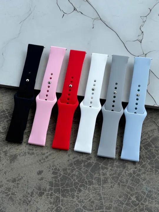 22mm Quick Release Smart Watch Silicone Straps