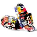 Disney Mickey Mouse Kids Sandals | Boys & Girls Sliders with Supportive Strap for Toddlers | Slides for Child | Blue & Black, Red Slip-on Pool Shoes Footwear. 
