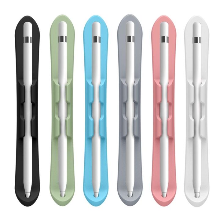 Silicone Pencil Holder Self Adhesive Anti-loss Tablet Touch Pen Slot Flexible Multifunctional for Pencil 1st/2nd Generation