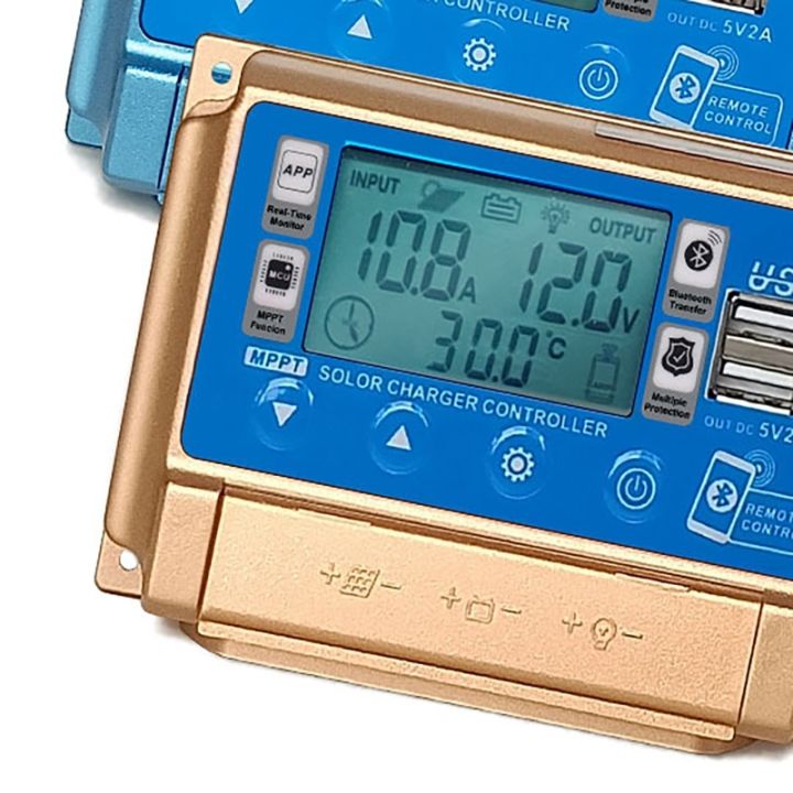 30A/40A/50A MPPT Solar Panel Charge Controller 12V/24V High Definition ...