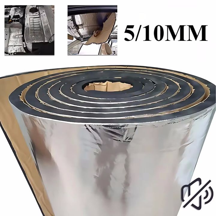 5/10mm Car Sound Mat Proofing Deadener Heat Noise Insulation Deadening Mat Hood Closed Cell Foam Accessories