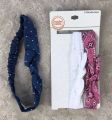 Wonder Nation Baby Girl 3 Pc. Headwraps Set Bows Knotted. 