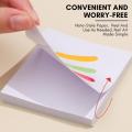 50Pcs Gel Nail Polish Palette Paper Disposable Nail Art Sticker Gel Polish Mixing Drawing Paper DIY Display Manicure Tools.