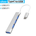 USB C HUB 3.0 Type C 3.1 3/4 Port Multi Splitter Adapter OTG USB for Macbook Pro 13 15 Air M1 Pro HUAWEI nintendo PC Accessories. 