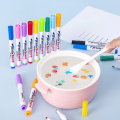 Water Floating Pen Magical Ink Pens With Spoon Floating Color Water Painting Floating Chalk Art Graffiti Drawing Set For Kids. 