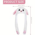 LED Funny Glowing and Ear Moving Bunny Hat Cap for Women Girls Cosplay Party Holiday Hat Headwear Daily Supplies Party Home.