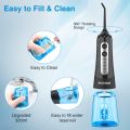 PECHAM Water Flosser Cordless Dental Pick for Teeth Clean, Professional Oral Irrigator DIY 4 Modes IPX7 Waterproof 300ML Tank USB Rechargeable, Irrigate Jet for Plaque Removal Oral Gums Care. 