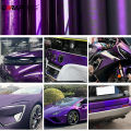 Carbon Fiber Vinyl Wrap PET Purple Car Stickers UV-Resistant Waterproof Film for Automotive Motorcycle Exterior Customization. 