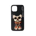 NIMMY brand Original  billionaire series bulldog case in natural titanium,black,purple for apple iphone 15/14 series. 