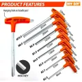 MYDIY-ANTON CRV 2 WAY T HANDLE ALLEY KEY HEX KEY & ALLEY KEY BALL POINT ALLEY KEY / Kunci Allen / 六角扳手. 