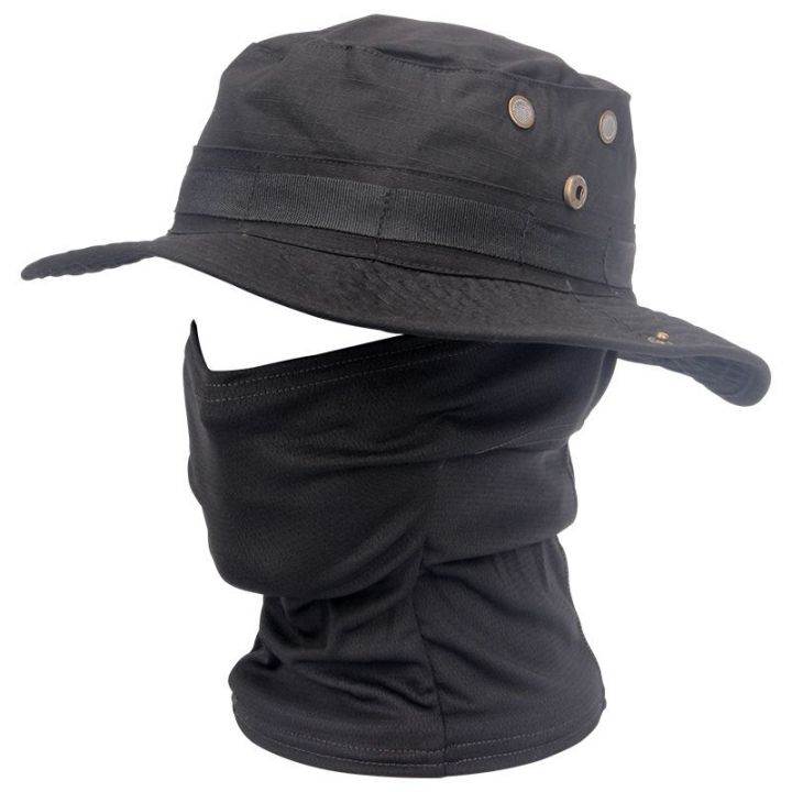 Women%20Men%20Hiking%20Fishing%20Boonie%20Hat%20Outdoor%20Sport%20Sun%20UV%20Protection%20Neck%20Face%20%20Adjustable%20Bucket%20Caps%20and%20Mask%20-%20Image%205