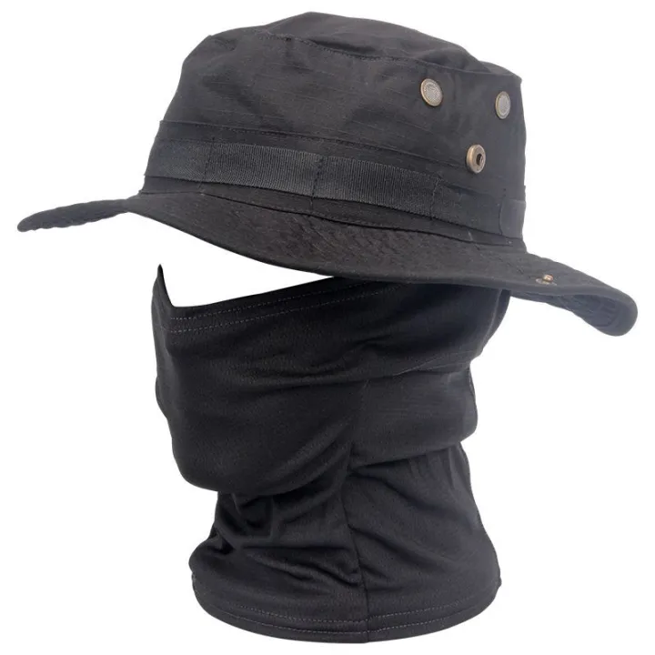 Women%20Men%20Hiking%20Fishing%20Boonie%20Hat%20Outdoor%20Sport%20Sun%20UV%20Protection%20Neck%20Face%20%20Adjustable%20Bucket%20Caps%20and%20Mask%20-%20Image%205