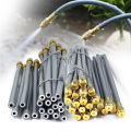 1/4'' Flexible 360° Rotary Adjustment Brass Nozzle Irrigation Set Quick Connection Automatic Atomization Garden Watering System. 