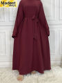 Modest Abaya Ramadan Musulman De Mode Maxi Robe Turkey Kaftan Islamic Clothing Muslim For Women Hijab Dress Caftan Vestidos.