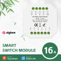 Tuya 1-4CH Zigbee Smart Switch Breaker ModuleWorks with Tuya Or Smart Life APP  Work With Alexa . 