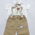 Imported Suit for Baba boy Size 6 month  to 2 years Eid Collection colour White skin & Blue white Cotton Summer Collection. 