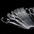 4 Packs Of 100PCS Transparent Plastic Spoons For Desserts And Appetizers. 