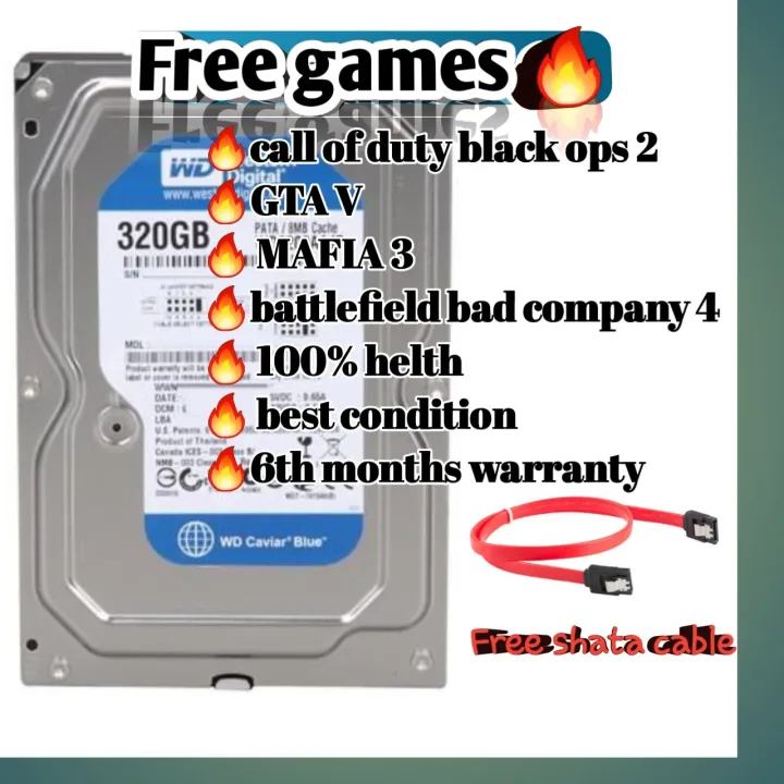 320GB WD HARD DISK  WITH GAMES