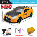 2.4G RC CAR With LED Light 4WD Remote Control Drift Cars Professional Racing Toys GTR Model AE86 for Children Christmas Gifts. 