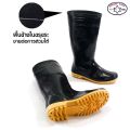 🔥 Hot Item 🔥   Arrow Star Long Boots, 18.5 Inches High, Good Quality, Waterproof, Slip-Resistant, Good Quality, Soft Rubber, with Laces, Product Made in Thailand, Made in Thailand. 🇹 🇭. 