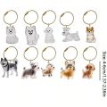 Dog Hair Storage Box Puppy Hair Memorial Keepsake Capsule Pet's Dog/Cat Fur Container Transparent Capsule Keychain Souvenirs. 
