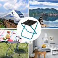 Outdoor Aluminium Alloy Portable Folding Picnic Camping Stool MIni Storage Fishing Chair Ultralight.