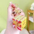 Pokemon Pikachu Mini Rubik's Cube Keychain Pendant Cute Bag Pendant Thinking Cartoon Puzzle Cute Children Collect Toys.