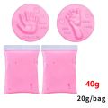 20g/40g Baby DIY Hand and Footprint Soft Clay Fluffy Material, Baby Care Hand Print And Foot Print Mud, Handprint Fingerprint. 