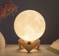 USB Moon lamp 7 color changing led lights Himalayan pink salt lamp. 