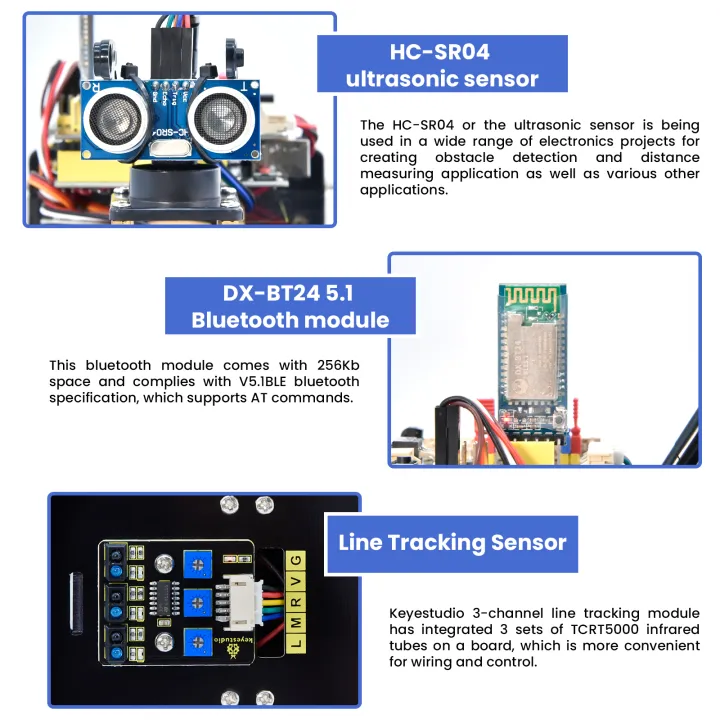 Keyestudio%204WD%20Multi%20BT%20Robot%20Car%20Kit%20V2.0%20W/LED%20Display%20For%20Arduino%20Robot%20Kit%20DIY%20Electronic%20Kit/Programming%20Car%20Kit%20-%20Image%205