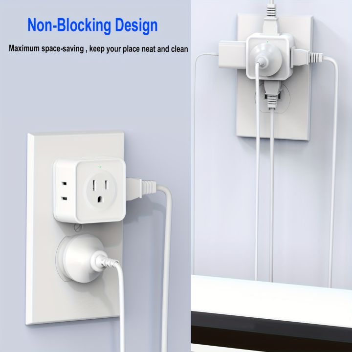 US%20Plug%20Multi%20Tap%20Universal%20Power%20Strip%20Wall%20Outlet%20Extender%205%20AC%20Outlets,Small%20Electrical%20Socket%20Splitter%20Travel%20Home%20Office%20-%20Image%205