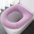 Universal Toilet Seat Cover Pure Color Pumpkin Pattern Closestool Mat Soft Warm Toilet Seat Cushion Bathroom Toilet Accessories.
