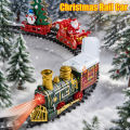 Electric Train Toy Christmas Train Engine Railway Music Santa Claus Snowman Track Set Decor Model Party Toys For Children Gift. 