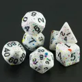 Board Game Accessories Cubes High Quality Acrylic Dice Unique Blood Effect Mixing Colours Effect For Entertainment Table Gaming. 