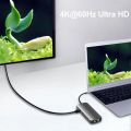 For Laptop 8 IN 1 USB C HUB 4K60Hz Type C to HDMI 2.0 RJ45 PD 100W Docking station For Macbook iPad M2 M1 Samsung USB 3.0 HUB. 