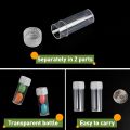 20/100/200Pcs 5ml Plastic Sample Bottle Test Tube Mini Bottles, Leak Proof Cap Vials, Medicine Pill Capsule, Storage Containers.