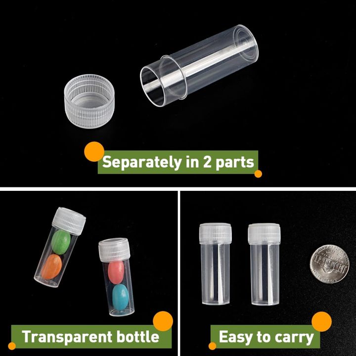 20/100/200Pcs%205ml%20Plastic%20Sample%20Bottle%20Test%20Tube%20Mini%20Bottles,%20Leak%20Proof%20Cap%20Vials,%20Medicine%20Pill%20Capsule,%20Storage%20Containers%20-%20Image%204