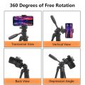 Tripod 3160S Portable Aluminum Dslr Tripod Camera Stand Cellphone Tripod Stand Vlogging Ringlight Holder. 