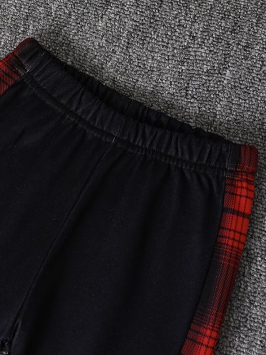 Spring%20Autumn%20Plaid%20Print%20Baby%20Boy%20Long%20Sleeve%20Hooded%20Fleece%20Lined%20Shirt%20Color%20Block%20Pants%20Two-Piece%20Casual%20Outfit%20for%20Toddlers%20-%20Image%205