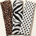 3PCS Retro-Style Animal Print & Polka Dot Women's Fashion Sports Hair Bands, Suitable for Daily Life, Street Dance & Outing Scen. 